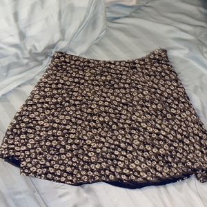 flower mini skirt